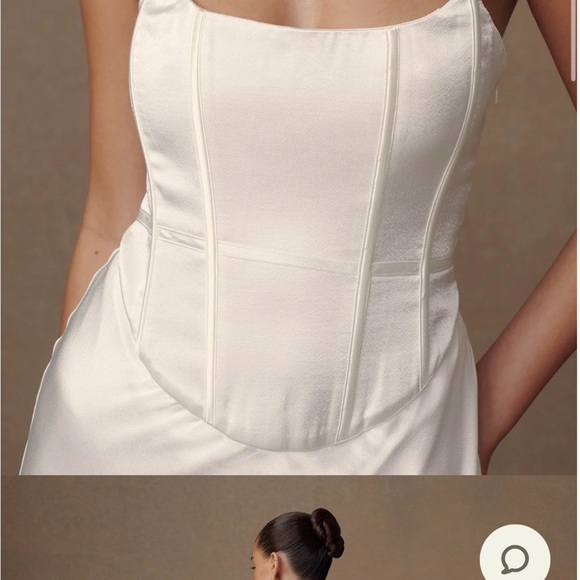 Meshki Harlow Satin Strapless Maxi Dress - Picture 3 of 6